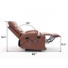 21"seat width,large size Electric Power Lift Recliner Chair Sofa for Elderly, 8 point vibration Massage and lumber heat, Remote Control