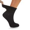 Women's Diabetic Ankle Socks 3 Pairs Soft Cotton Blend, Non-Binding Top, Seamless Toe, Promotes Circulation, Shoe Size 9-11