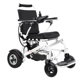 VEVOR Electric Wheelchair for Adults Seniors, 300 lbs Weight Capacity, 17.7 in Width Lightweight Foldable Motorized Power Wheelchairs (Seat Width: 17 in, Backrest Angle: Unadjustable)