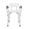 VEVOR Shower Chair, Shower Seat with Back, Adjustable Height Shower Stool, Shower Chair for Inside Shower Bathtub