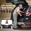 VEVOR Folding Rollator Walker for Seniors and Adults, Lightweight Aluminum Rolling Walker with Seat and Adjustable Handle