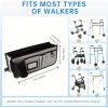 Walker Basket, Walker Accessories, Walker Bag, Walker Tray, Walker organizer, Hands-Free Foldable Large Capacity Walker Bags for Seniors