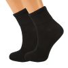 Womens Diabetic Cotton Blend Non-binding Top 3 Pairs Diabetes Ankle Socks Shoe Size 5-7