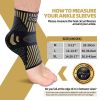 COPPER Ankle Brace Compression Support Sleeve for Injury Recovery, Joint Pain. Plantar Fasciitis Foot Socks with Arch Support, Eases Swelling