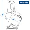 Up to 350 LBS Chenille Power Lift Recliner Chair, Heavy Duty Motion Mechanism with 8-Point Vibration Massage and Lumbar Heating, USB and Type-C P