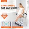 VEVOR Shower Chair, Shower Seat with Back, Adjustable Height Shower Stool, Shower Chair for Inside Shower Bathtub