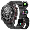 Smart Watch for Men, 1.43" AMOLED HD Full Touch Screen, 100+ Sports Modes, Answer Calls Wirelessly, Fitness Tracker Pedometer Customizable Faces, Comp