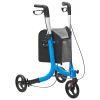 VEVOR 3 Wheels Rollator Walker for Seniors, Lightweight Aluminum Foldable Rolling Walker with Adjustable Handle