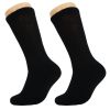 Mens Diabetic Crew Socks Non-Binding Cotton Crew Diabetes Socks 6 Pairs