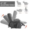 Lift Recliner Chair Heat Massage Dual Motor Infinite Position Up to 350 LBS Large Electric Power Lift Recliners with Power-Remote