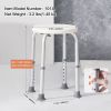 Adjustable Height Bath Seat Stool (300 LB Wt Capacity) for Elderly Disabled Adults Handicap