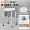 Adjustable Height Bath Seat Stool (300 LB Wt Capacity) for Elderly Disabled Adults Handicap
