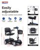 Four wheels Compact Travel Foldable Outdoor Electric Power Mobility Scooter for Adult with LED Lights