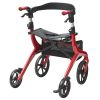 VEVOR Folding Rollator Walker for Seniors and Adults, Lightweight Aluminum Rolling Walker with Seat and Adjustable Handle