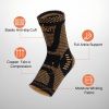 COPPER Ankle Brace Compression Support Sleeve for Injury Recovery, Joint Pain. Plantar Fasciitis Foot Socks with Arch Support, Eases Swelling