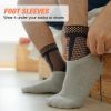 COPPER Ankle Brace Compression Support Sleeve for Injury Recovery, Joint Pain. Plantar Fasciitis Foot Socks with Arch Support, Eases Swelling