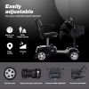 Four wheels Compact Travel Foldable Outdoor Electric Power Mobility Scooter for Adult with LED Lights