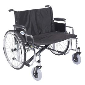 Bariatric Wheelchair by Drive - Sentra Heavy Duty, XL Padded Desk Arms, 700 LB WT Capacity (Seat: 30, Foot Rests: No)