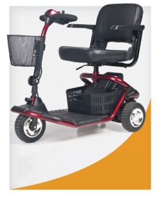Golden Literider Scooter 3-Wheel Scooter - 300 LB Wt. Capacity (Color: Red)